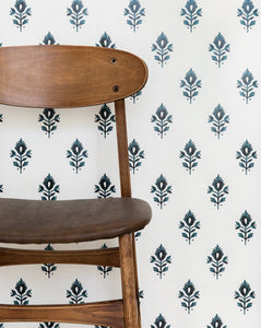 Addison Block Print Wallpaper