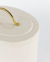 Load image into Gallery viewer, Brass Detailed Metal Bread Box
