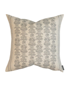 Demi Floral Stripe Pillow Cover
