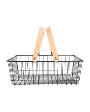 Load image into Gallery viewer, Wood Handled Storage Baskets
