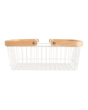 Load image into Gallery viewer, Wood Handled Storage Baskets

