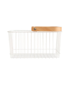 Wood Handled Storage Baskets