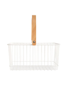 Wood Handled Storage Baskets